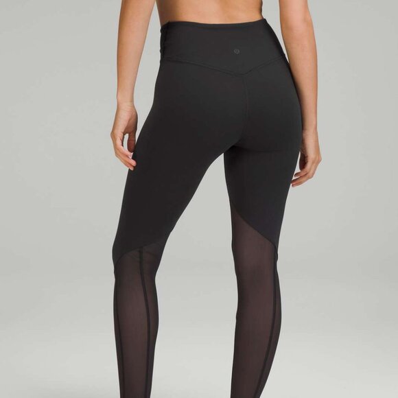 Lululemon Nulu and Crisscross Mesh Stirrup Tight Black - Picture 1 of 10